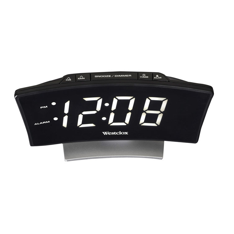 Westclox Digital Electric Tabletop Clock with Alarm & Reviews Wayfair